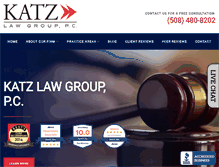 Tablet Screenshot of katzlawgroup.com
